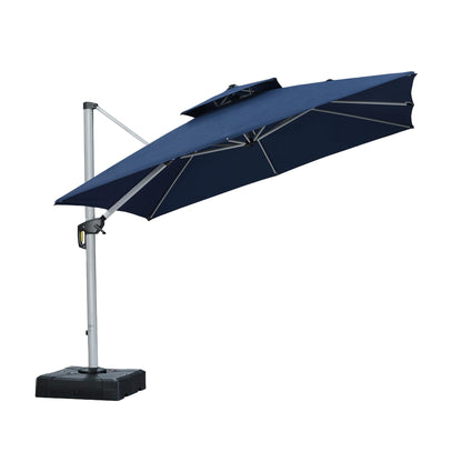 PURPLE LEAF 12' Offset Patio Umbrella – Terra