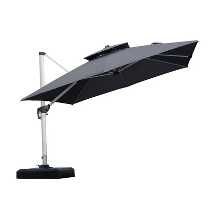 PURPLE LEAF 12' Offset Patio Umbrella – Terra