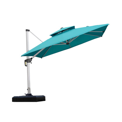 PURPLE LEAF 12' Offset Patio Umbrella – Terra