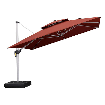 PURPLE LEAF 12' Offset Patio Umbrella – Terra