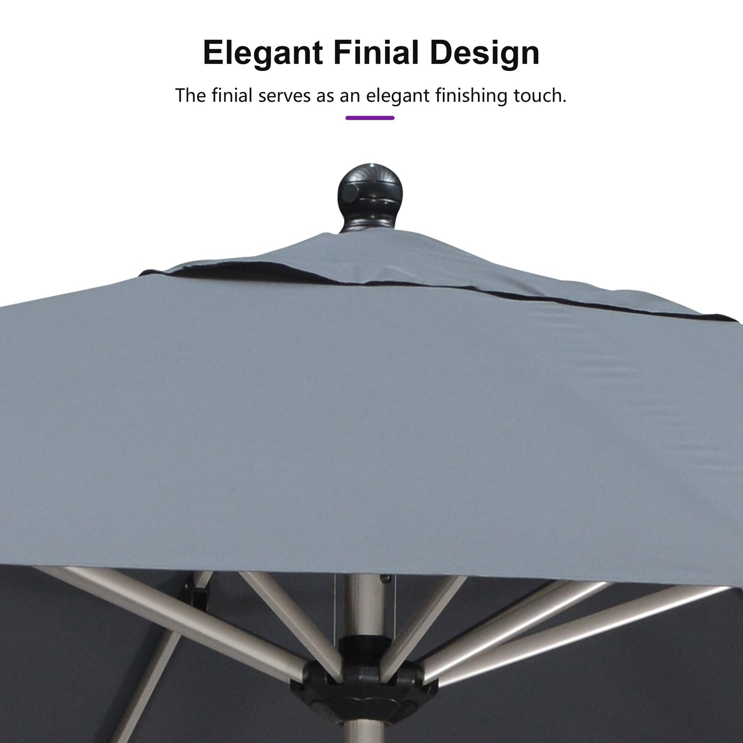 PURPLE LEAF 10' Round Patio Umbrella – Taupe