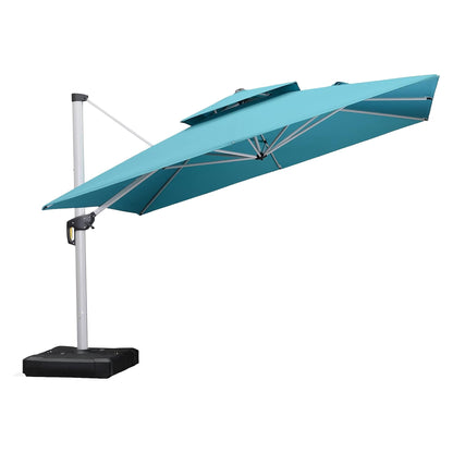 PURPLE LEAF 12' Offset Patio Umbrella – Terra