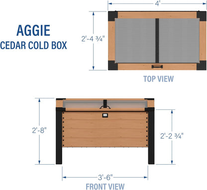 Backyard Discovery Aggie Cedar Cold Frame Greenhouse