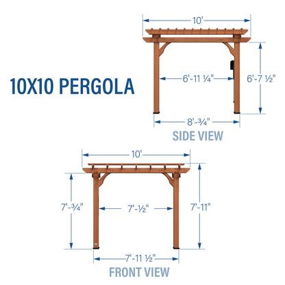Backyard Discovery Beaumont 12' x 12' Cedar Pergola