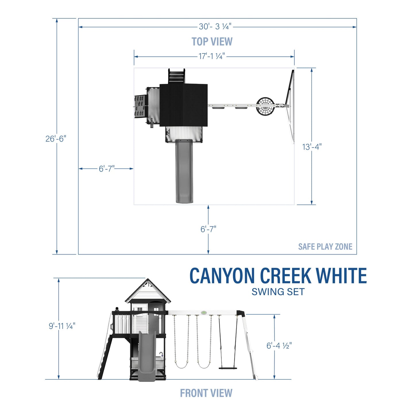 Backyard Discovery Canyon Creek Cedar Swing Set