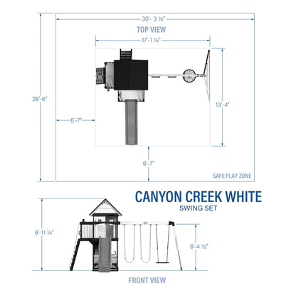 Backyard Discovery Canyon Creek Cedar Swing Set