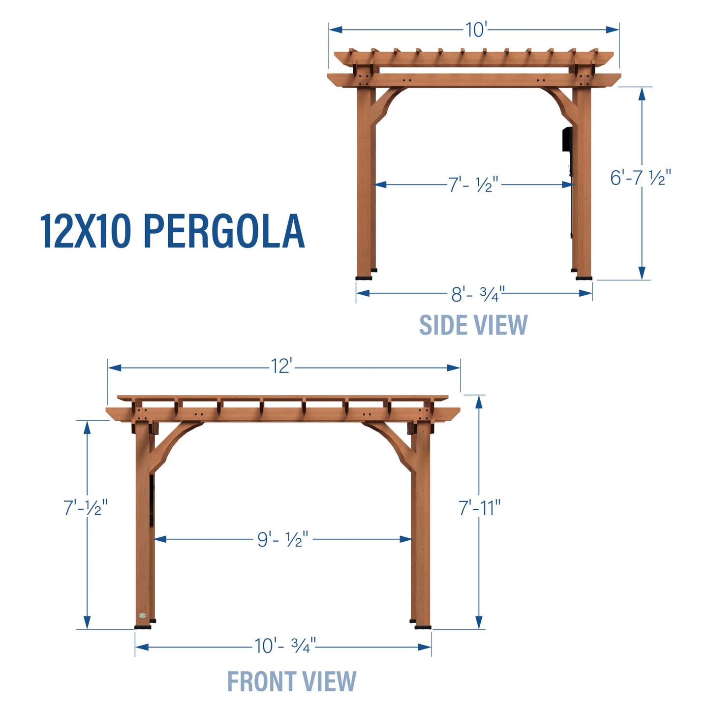 Backyard Discovery Beaumont 12' x 12' Cedar Pergola