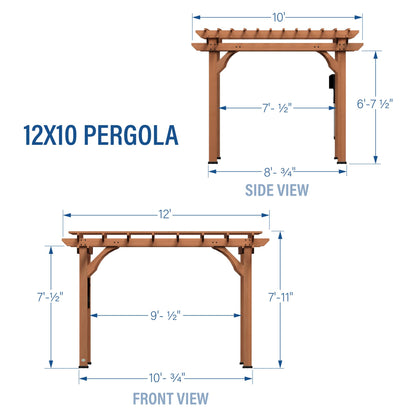 Backyard Discovery Beaumont 12' x 12' Cedar Pergola