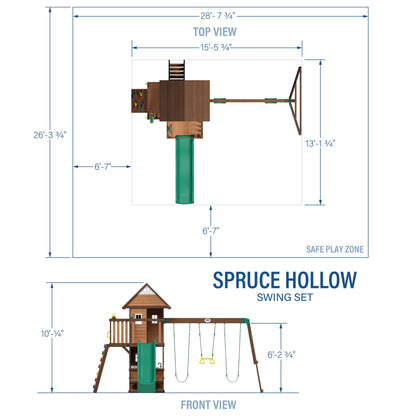 Backyard Discovery Canyon Creek Cedar Swing Set