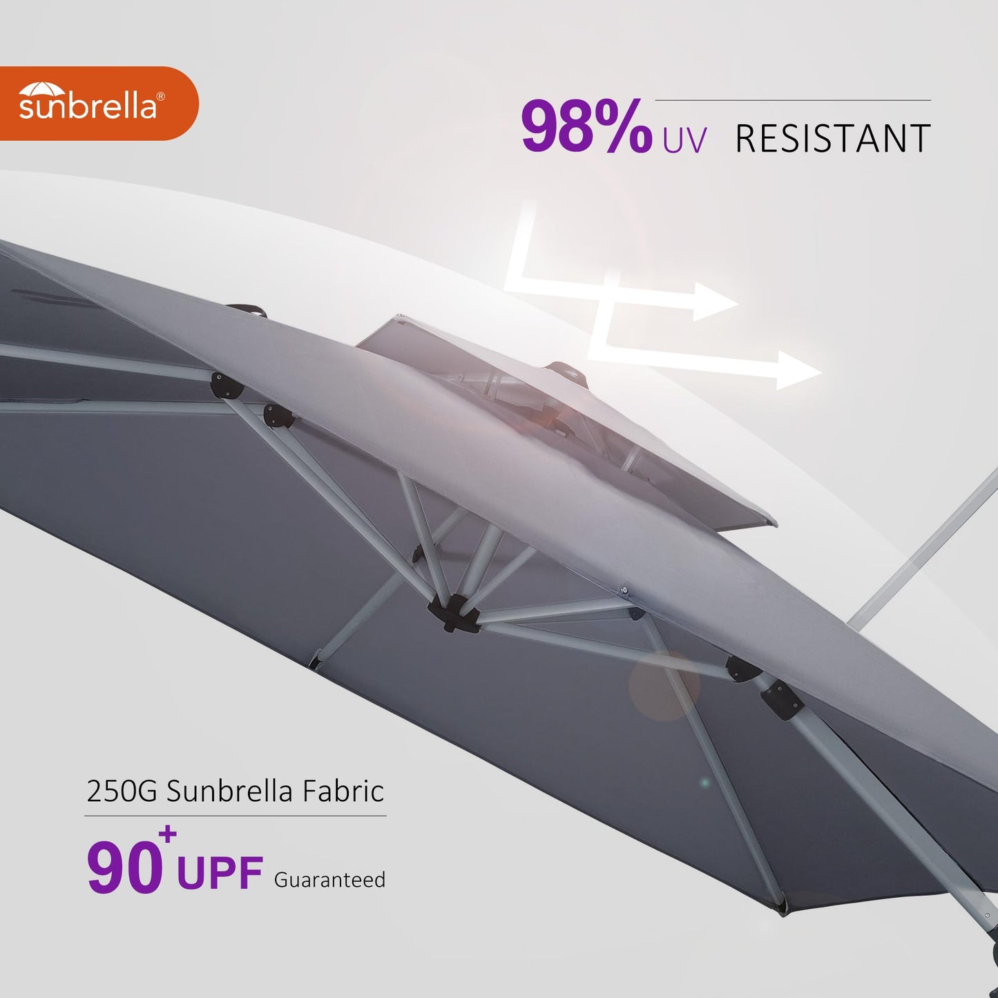 PURPLE LEAF 12' Offset Patio Umbrella – Terra