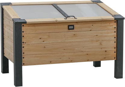 Backyard Discovery Aggie Cedar Cold Frame Greenhouse