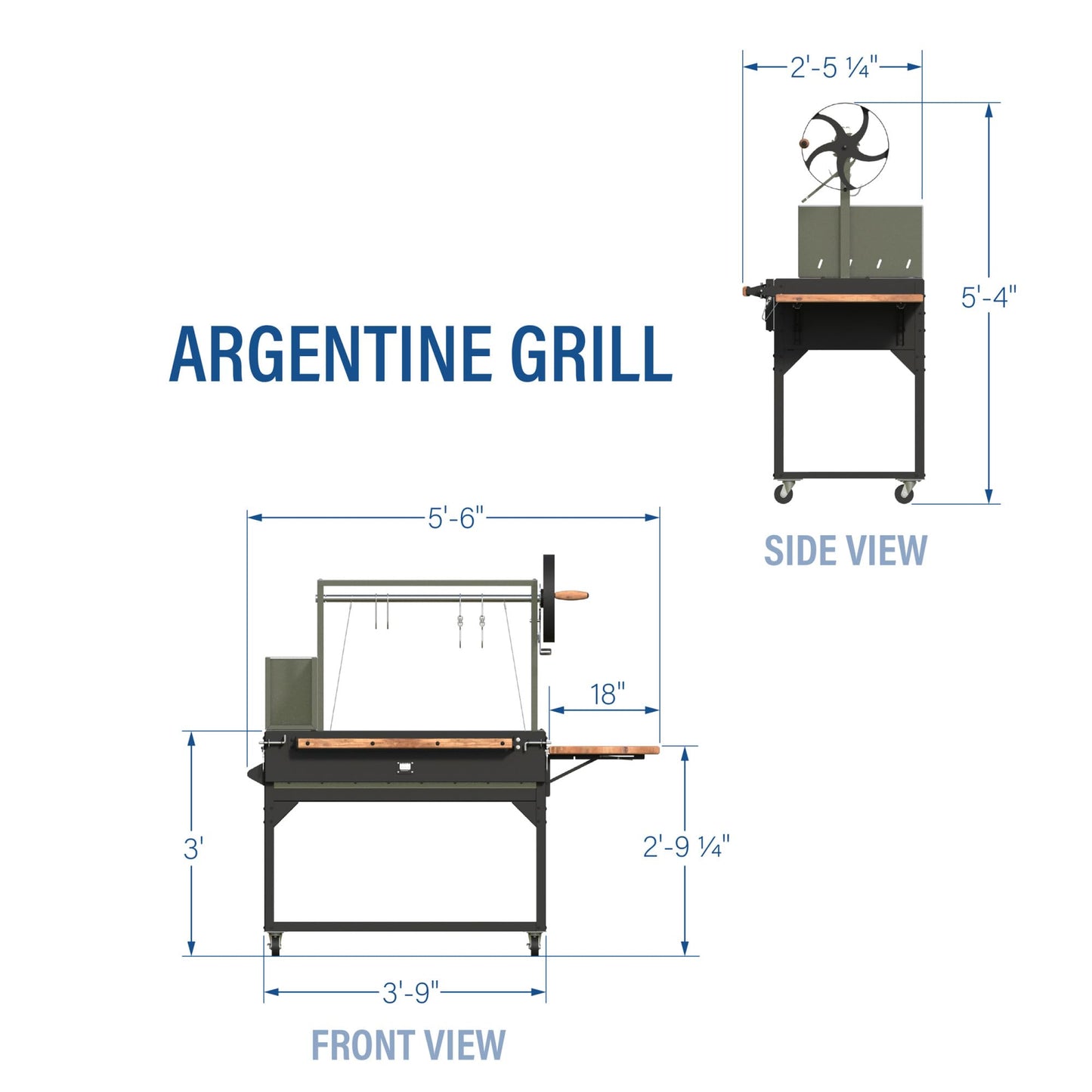 Backyard Discovery Argentine Santa Maria Heritage BBQ Grill
