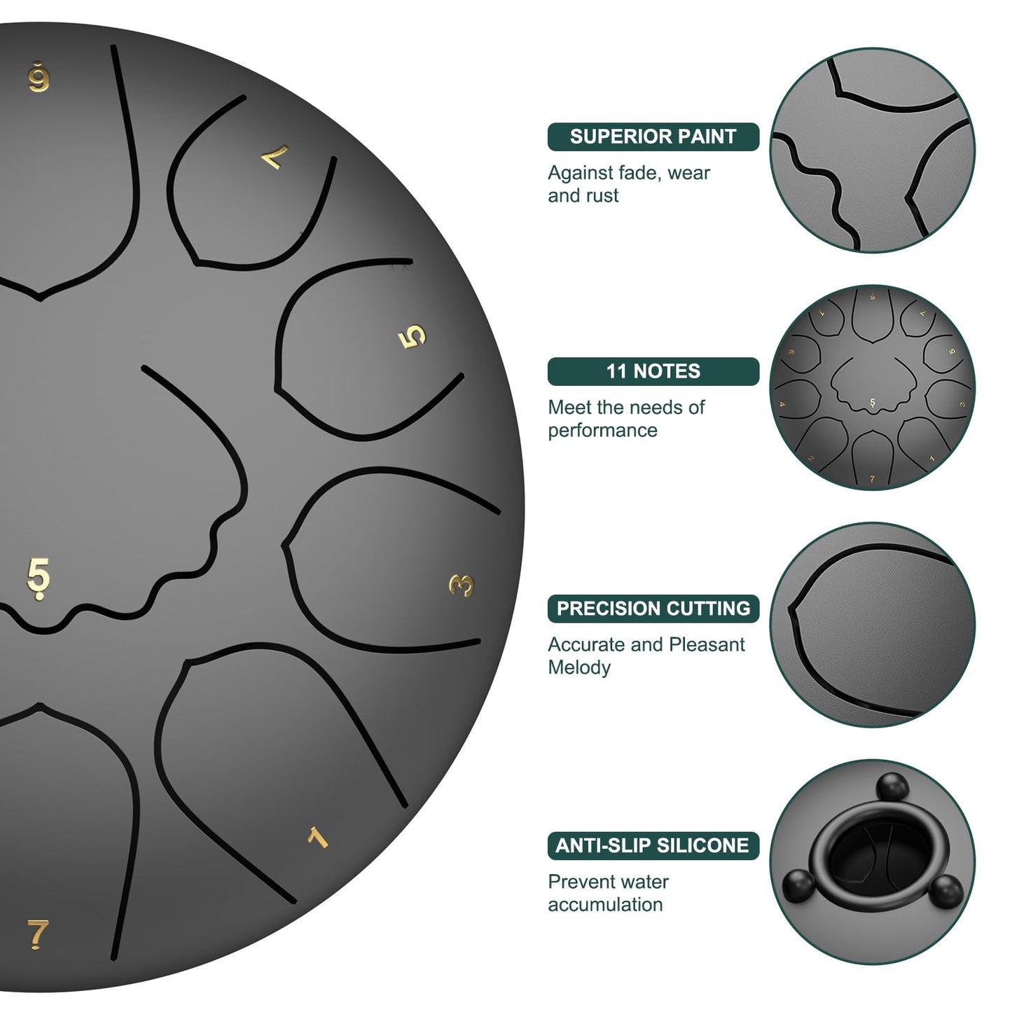 INNOWARMER Steel Rain Drum for Garden – Green