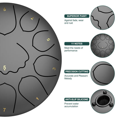 INNOWARMER Steel Rain Drum for Garden – Green