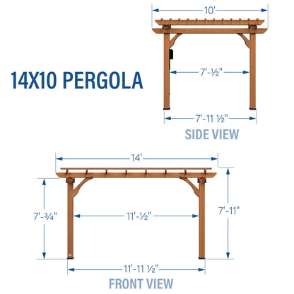 Backyard Discovery Beaumont 12' x 12' Cedar Pergola