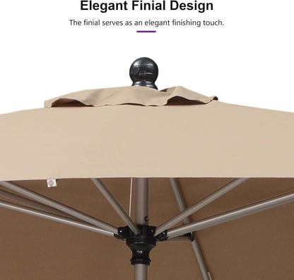 PURPLE LEAF 10' Round Patio Umbrella – Taupe
