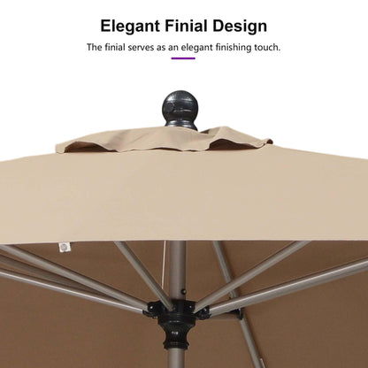 PURPLE LEAF 10' Round Patio Umbrella – Taupe