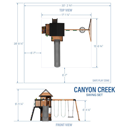 Backyard Discovery Canyon Creek Cedar Swing Set