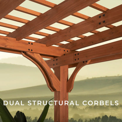 Backyard Discovery Beaumont 12' x 12' Cedar Pergola