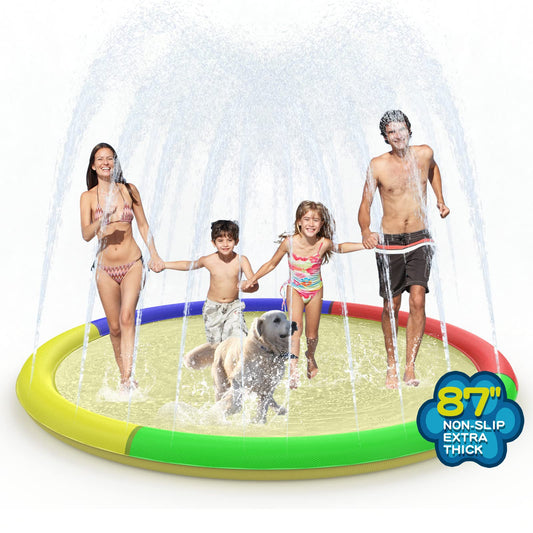 Growsland Kids Splash Pad Sprinkler Pool – 67"