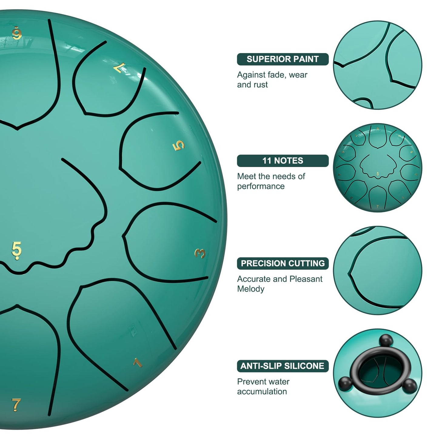 INNOWARMER Steel Rain Drum for Garden – Green
