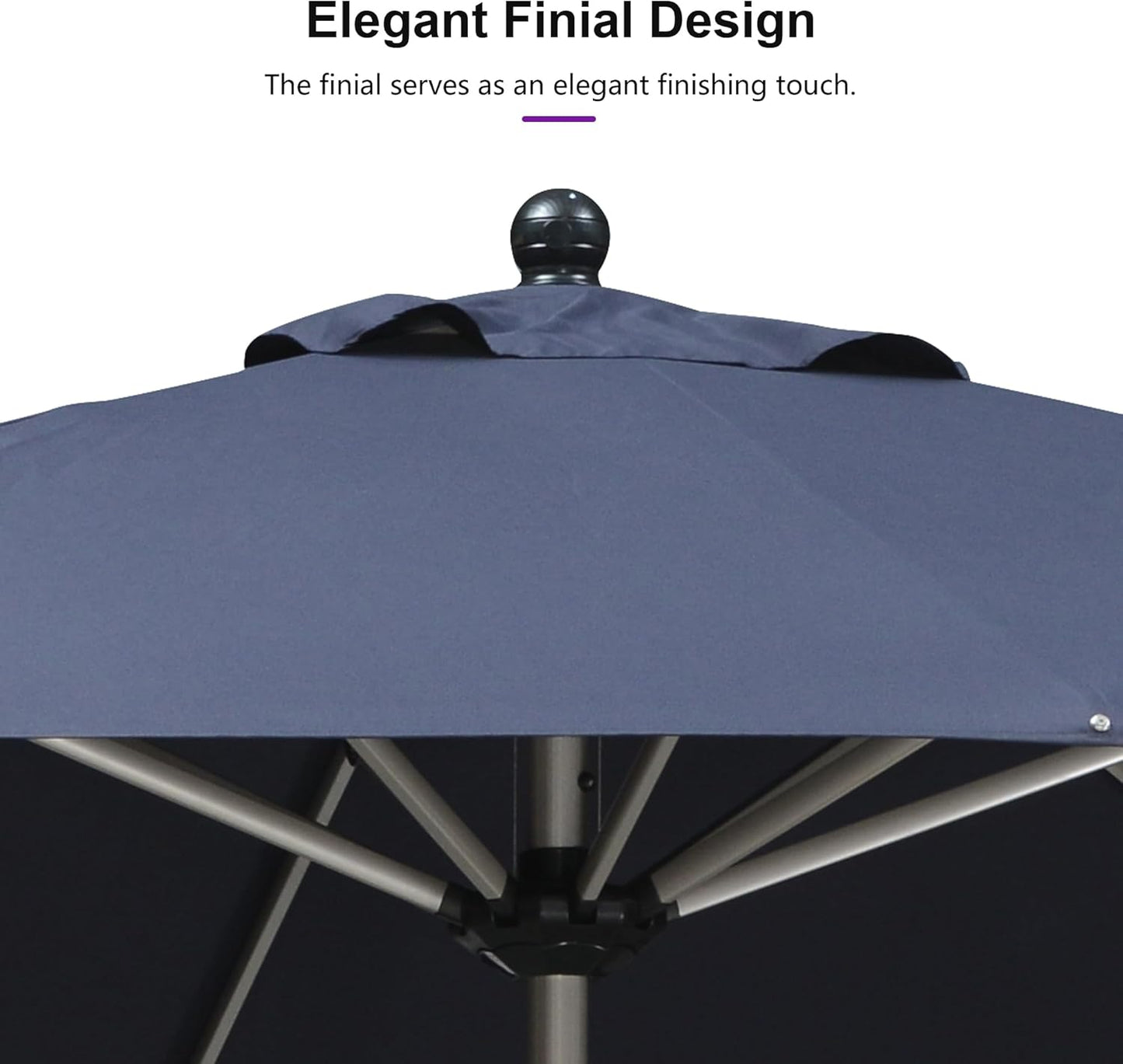 PURPLE LEAF 10' Round Patio Umbrella – Taupe