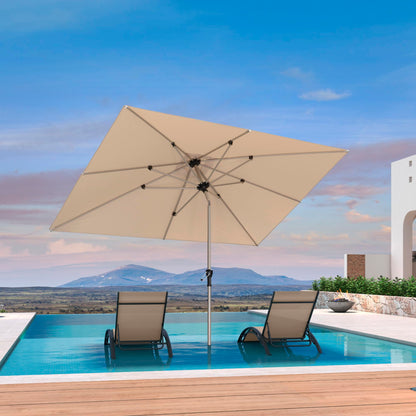 PURPLE LEAF 10' Round Patio Umbrella – Taupe