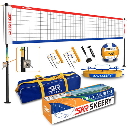 SKEERY Outdoor Volleyball Net Set – 32FT