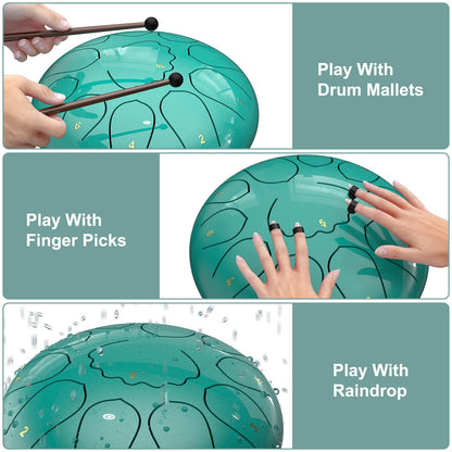 INNOWARMER Steel Rain Drum for Garden – Green