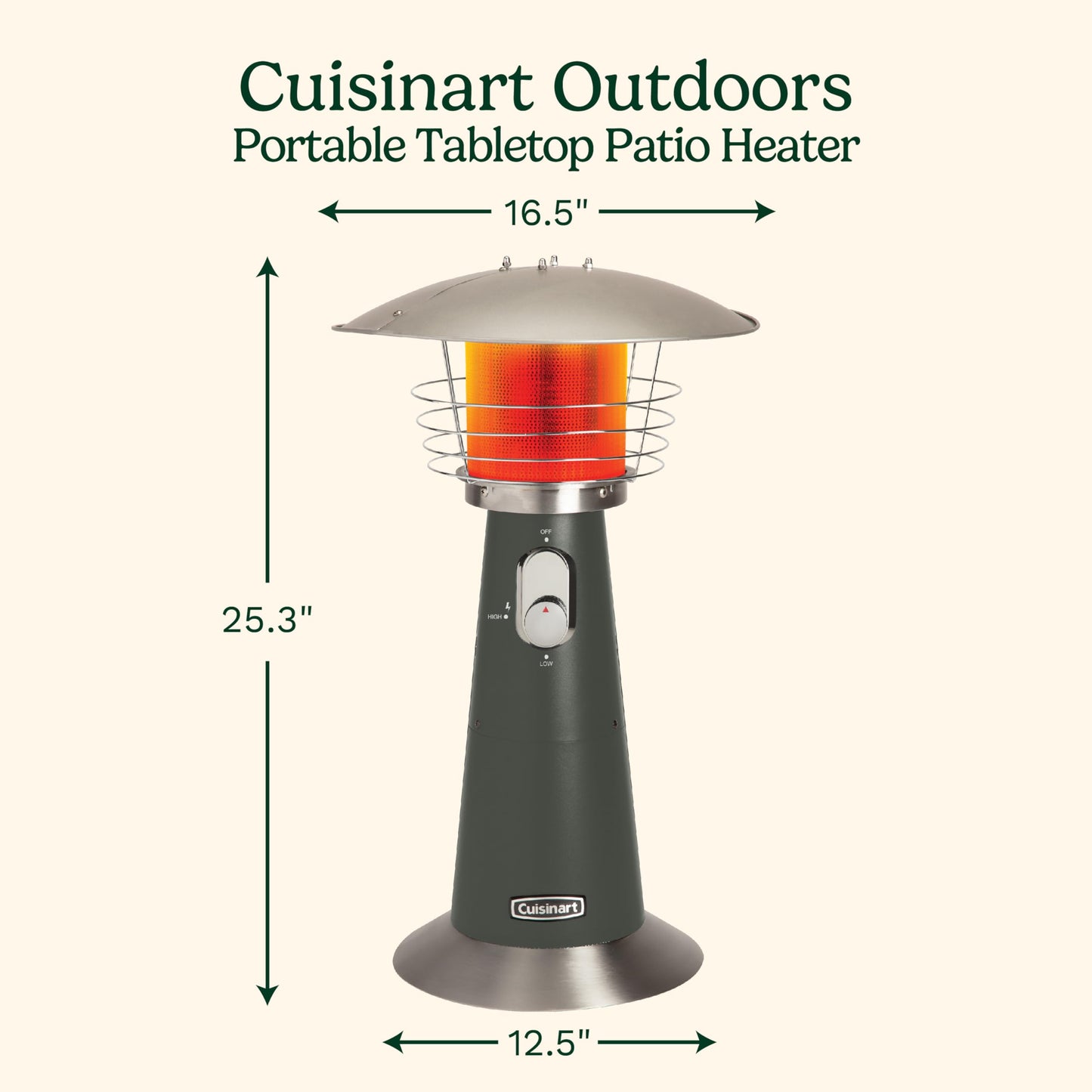Cuisinart Tabletop Patio Heater – Black