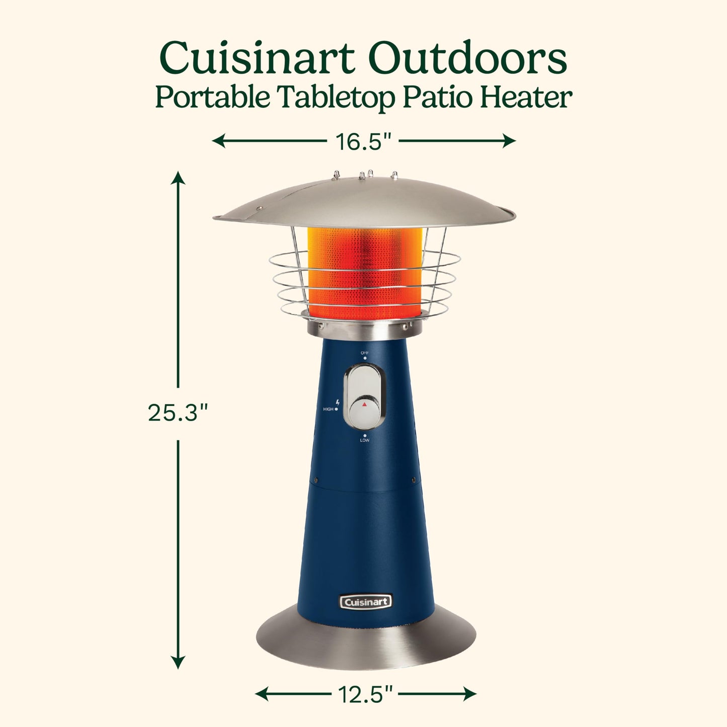 Cuisinart Tabletop Patio Heater – Black