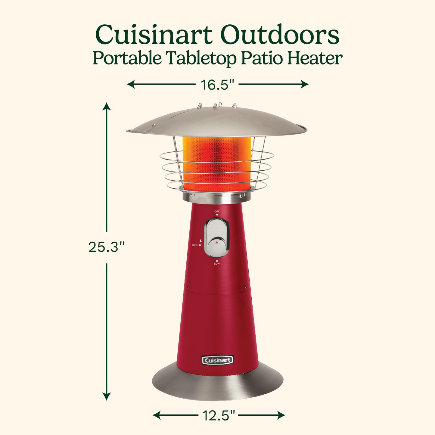 Cuisinart Tabletop Patio Heater – Black