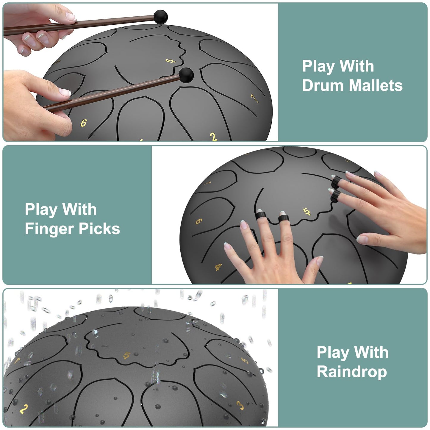 INNOWARMER Steel Rain Drum for Garden – Green