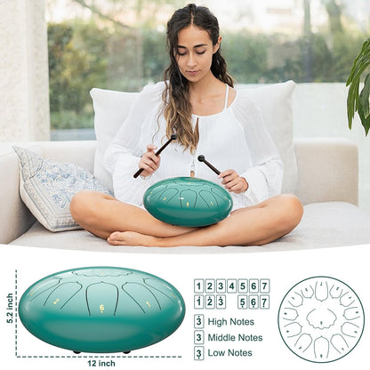 INNOWARMER Steel Rain Drum for Garden – Green
