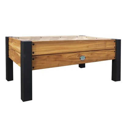 Backyard Discovery Teak Raised Garden Bed Planter