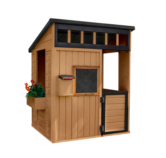 Backyard Discovery Caraway Cottage Cedar Kids Playhouse