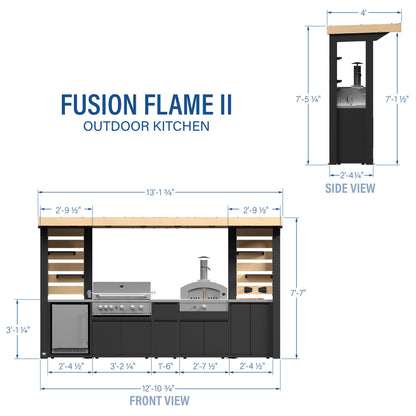 Backyard Discovery Fusion Flame Outdoor Kitchen