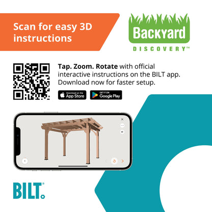 Backyard Discovery Beaumont 12' x 12' Cedar Pergola