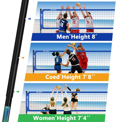 SKEERY Outdoor Volleyball Net Set – 32FT