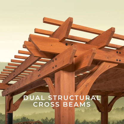 Backyard Discovery Beaumont 12' x 12' Cedar Pergola