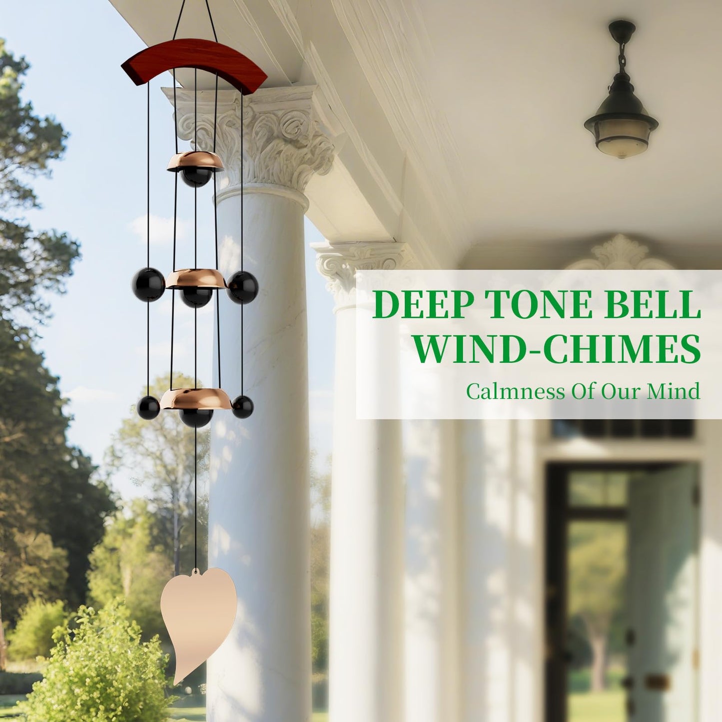 Coobest Copper Temple Wind Chimes – 36"