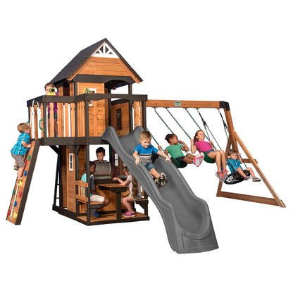 Backyard Discovery Canyon Creek Cedar Swing Set