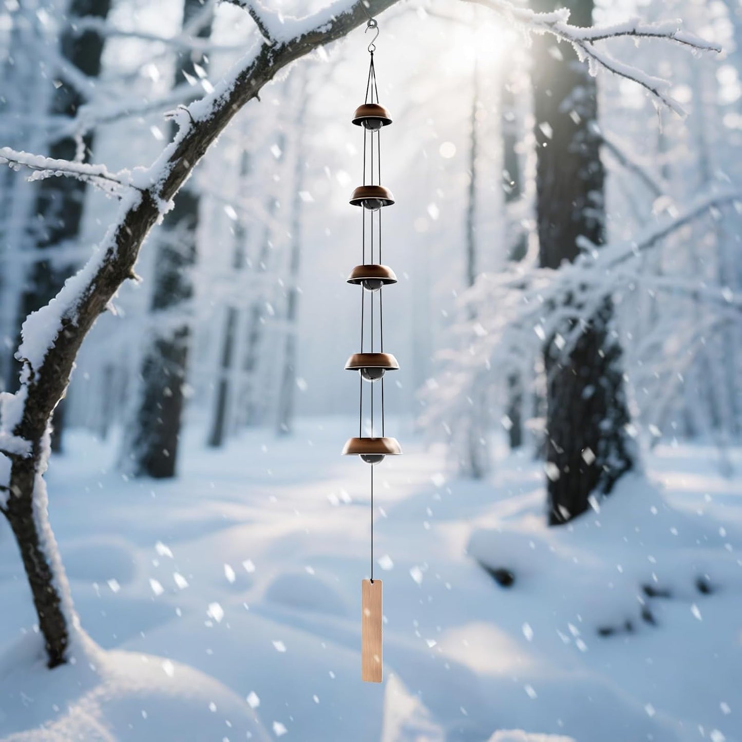 Coobest Copper Temple Wind Chimes – 36"