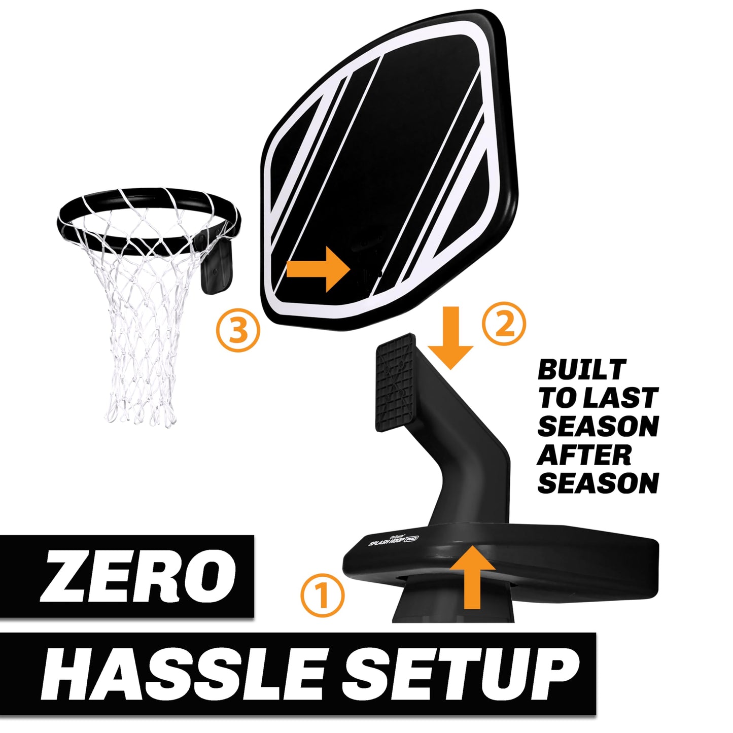 GoSports Splash Hoop PRO Pool Basketball Game