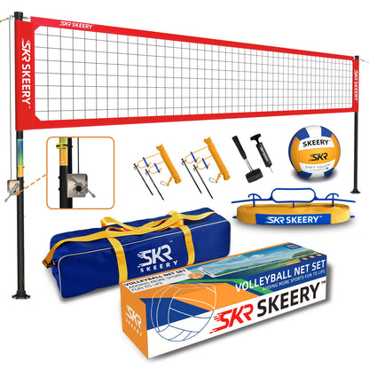 SKEERY Outdoor Volleyball Net Set – 32FT