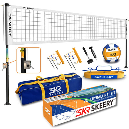 SKEERY Outdoor Volleyball Net Set – 32FT