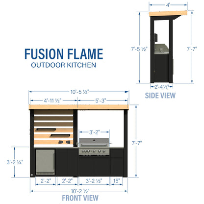 Backyard Discovery Fusion Flame Outdoor Kitchen