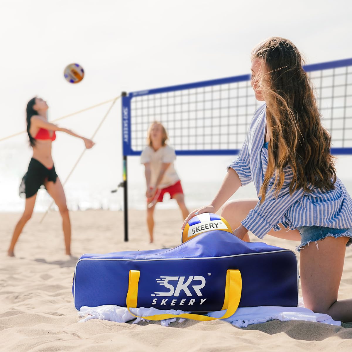SKEERY Outdoor Volleyball Net Set – 32FT