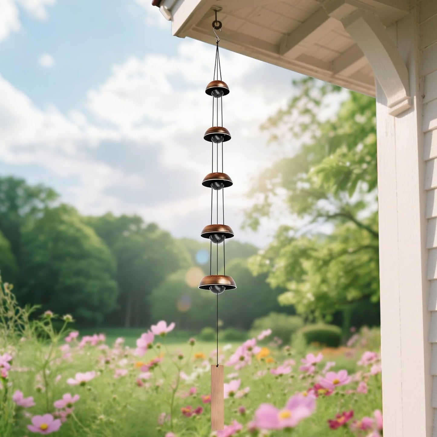 Coobest Copper Temple Wind Chimes – 36"