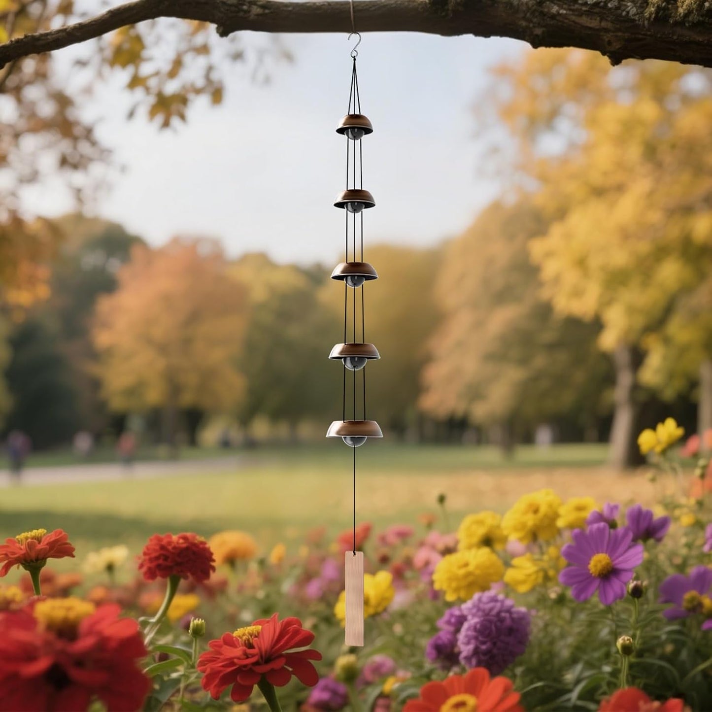 Coobest Copper Temple Wind Chimes – 36"